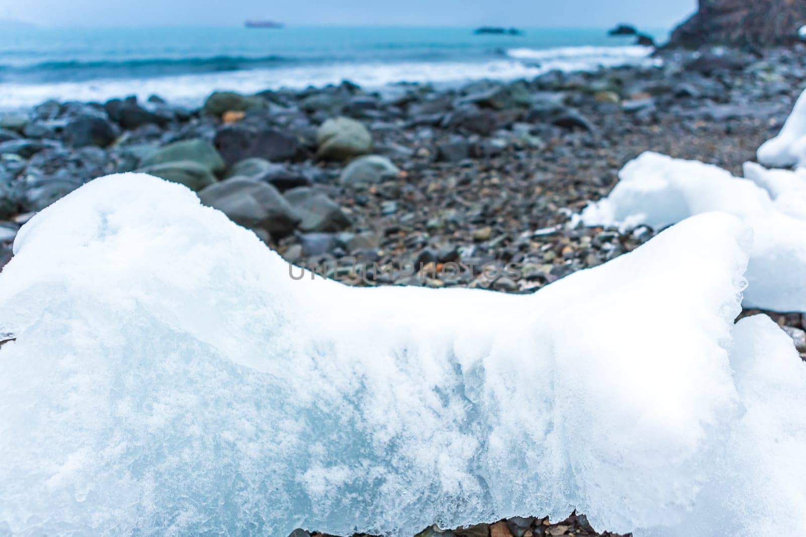 Beautiful landscape and scenery in Antarctica. Freezing