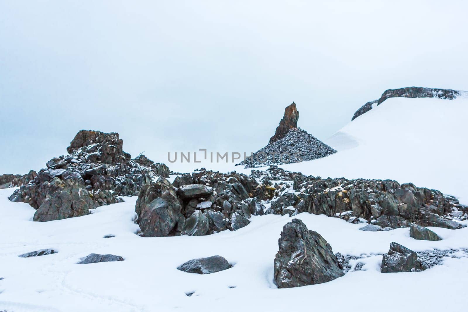 Beautiful landscape and scenery in Antarctica. Freezing