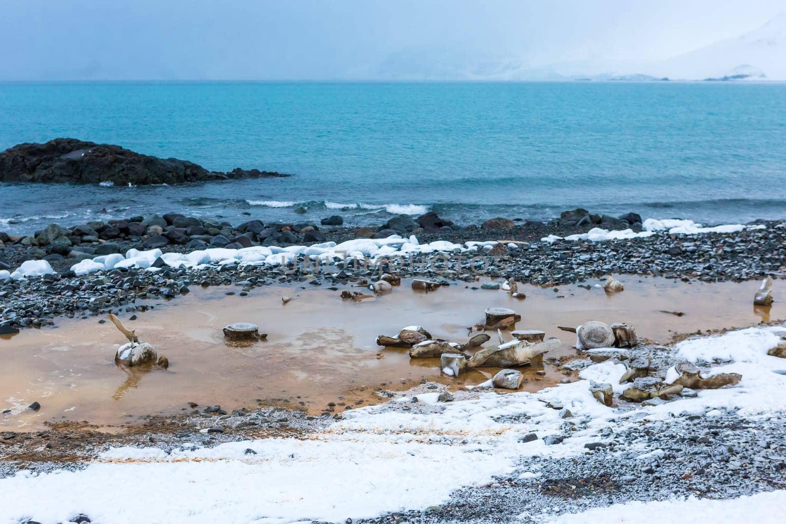 Beautiful landscape and scenery in Antarctica. Freezing