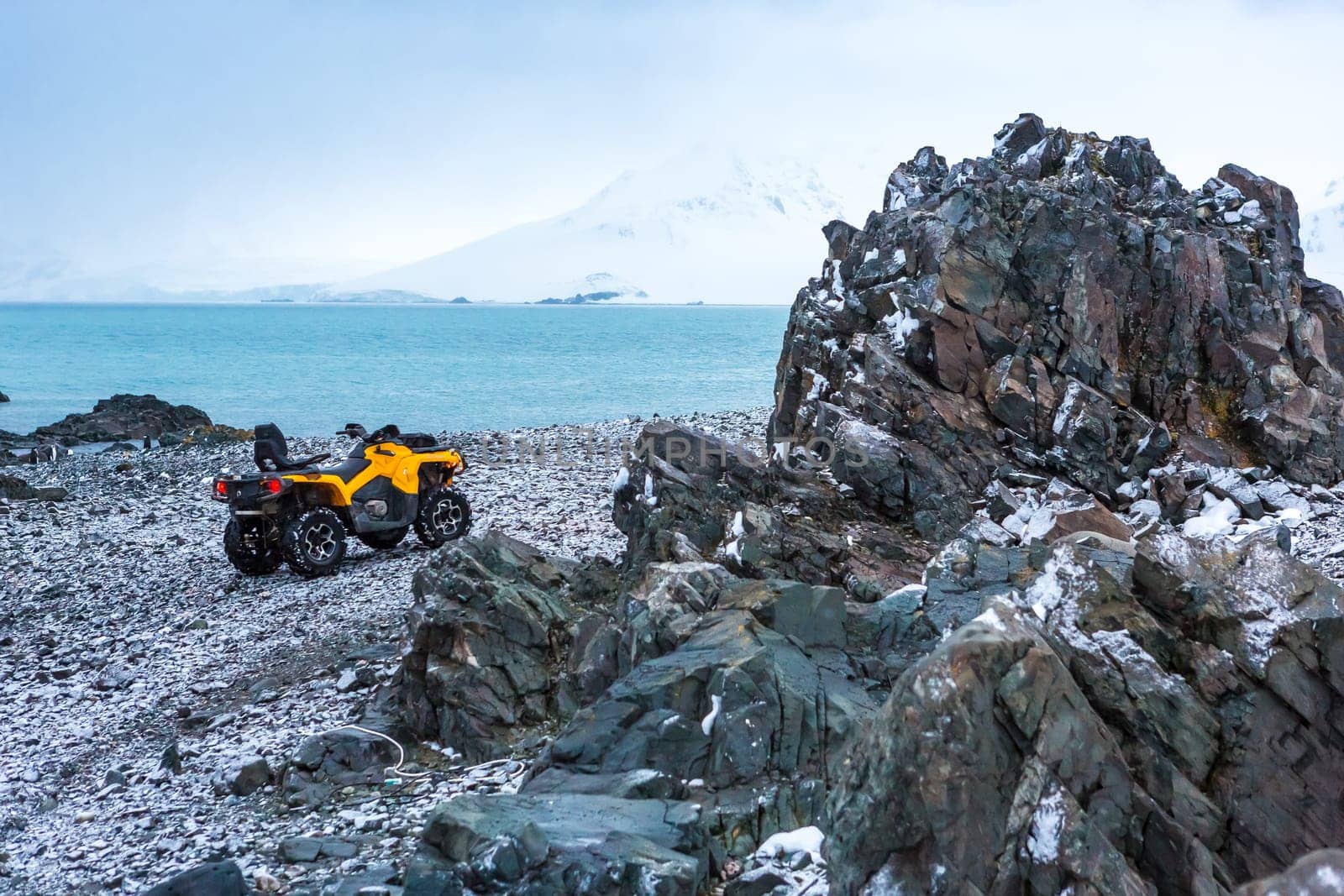 Beautiful landscape and scenery in Antarctica. Freezing