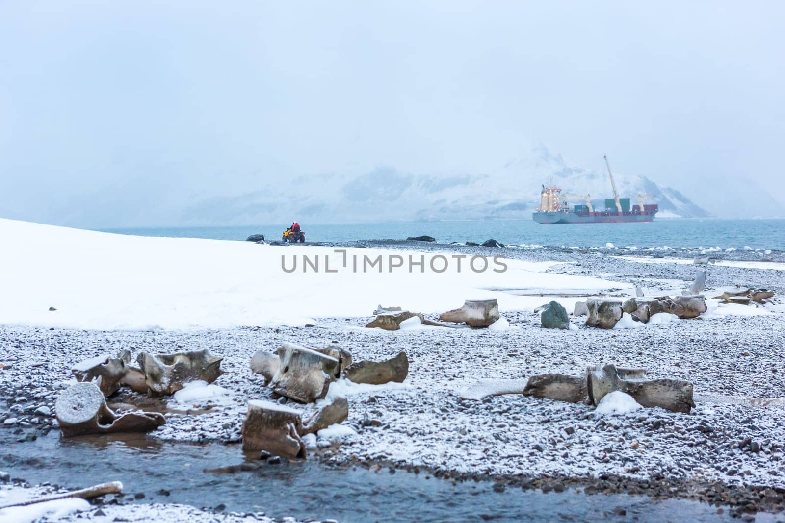 Beautiful landscape and scenery in Antarctica. Freezing