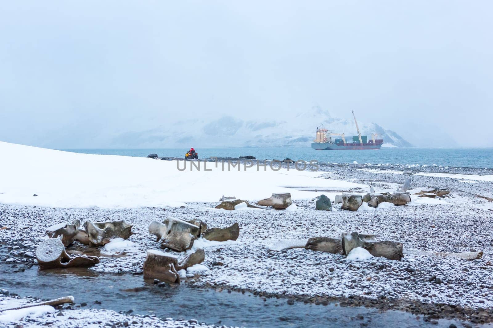 Beautiful landscape and scenery in Antarctica. Freezing