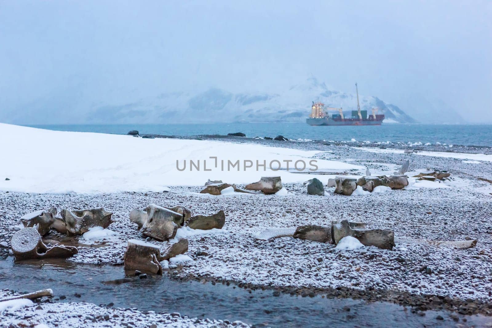 Beautiful landscape and scenery in Antarctica. Freezing