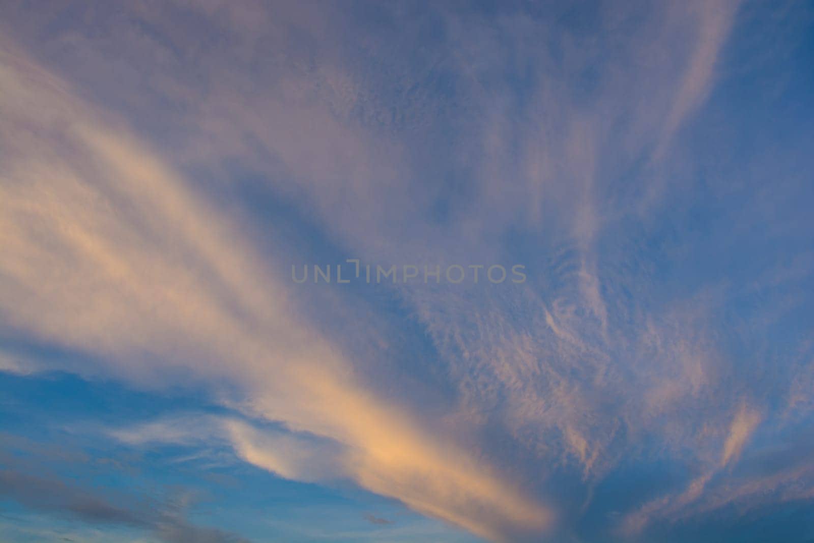 sky with clouds and sunset