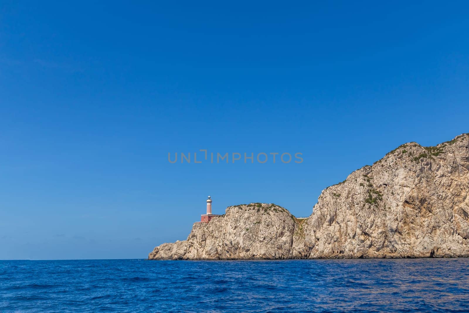 Capri island in a beautiful summer day in Italy