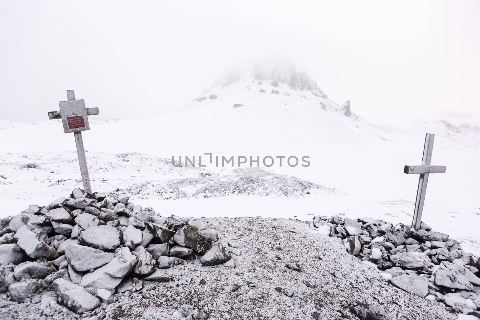 Beautiful landscape and scenery in Antarctica. Freezing