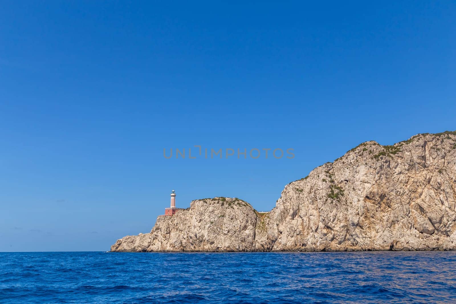 Capri island in a beautiful summer day in Italy