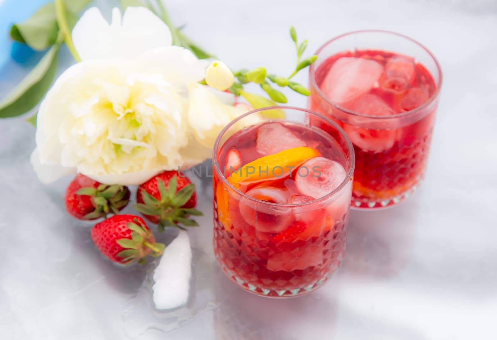 Strawberries in spring