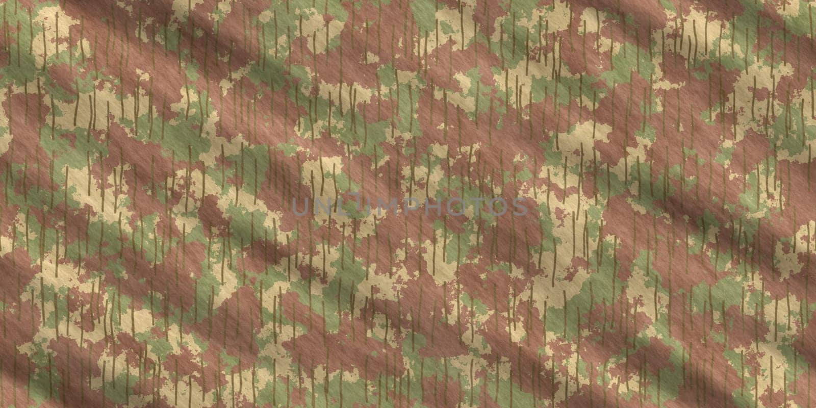 Forest Army Camouflage Background. Military Camo Clothing Texture. Seamless Combat Uniform.