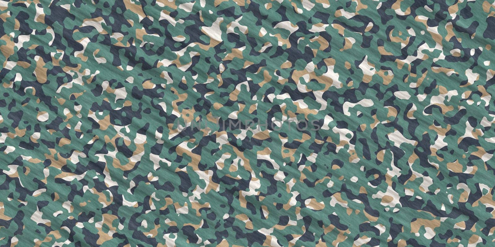 Green Beige Army Camouflage Background. Military Uniform Clothing Texture. Seamless Combat Uniform.