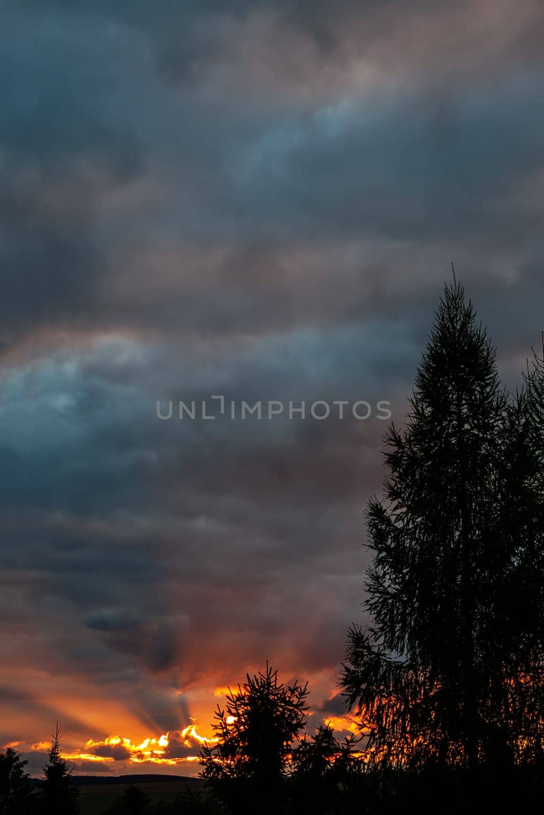 Sunset after storm