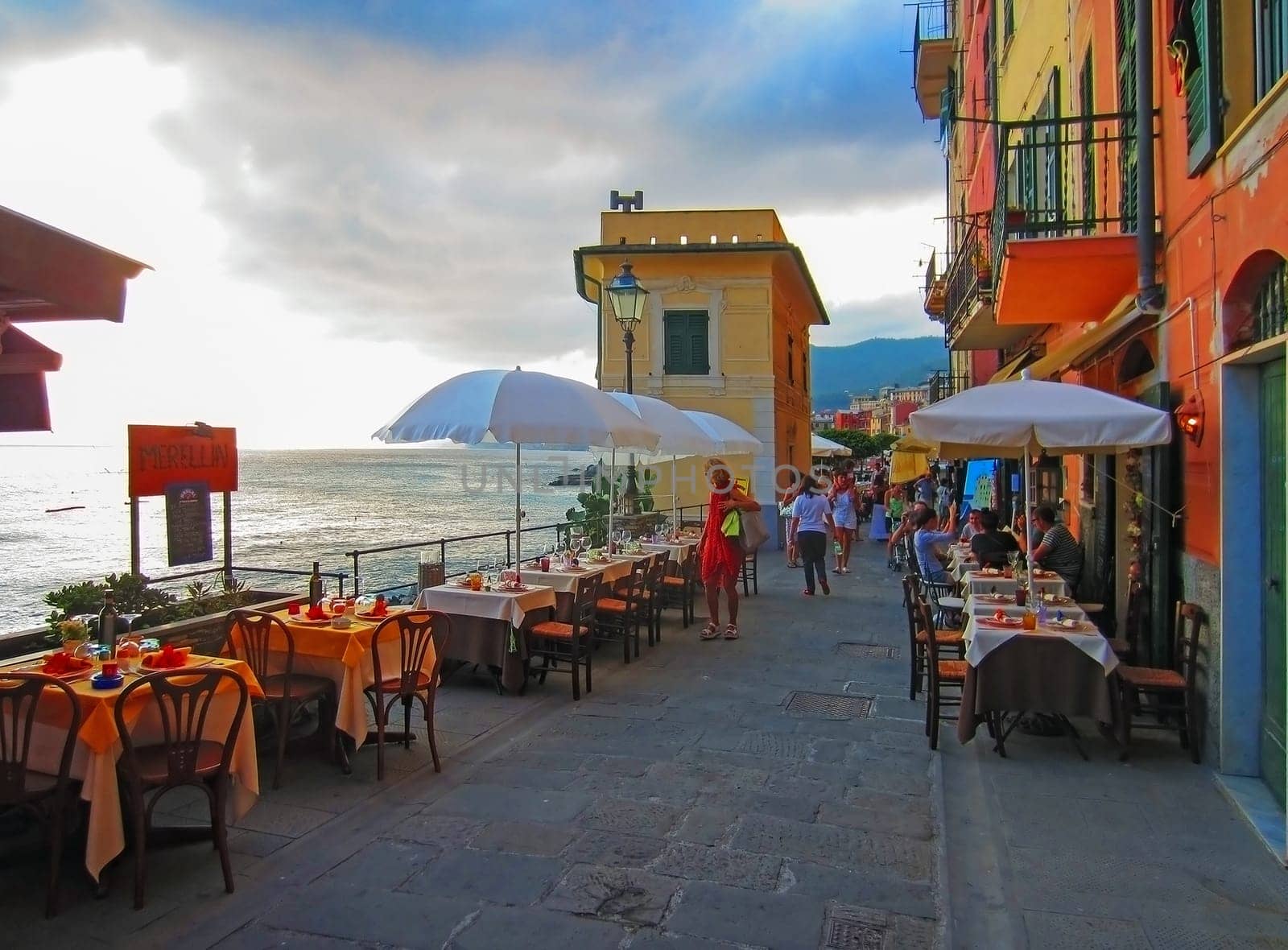 Restaurant in Comogli, Italy