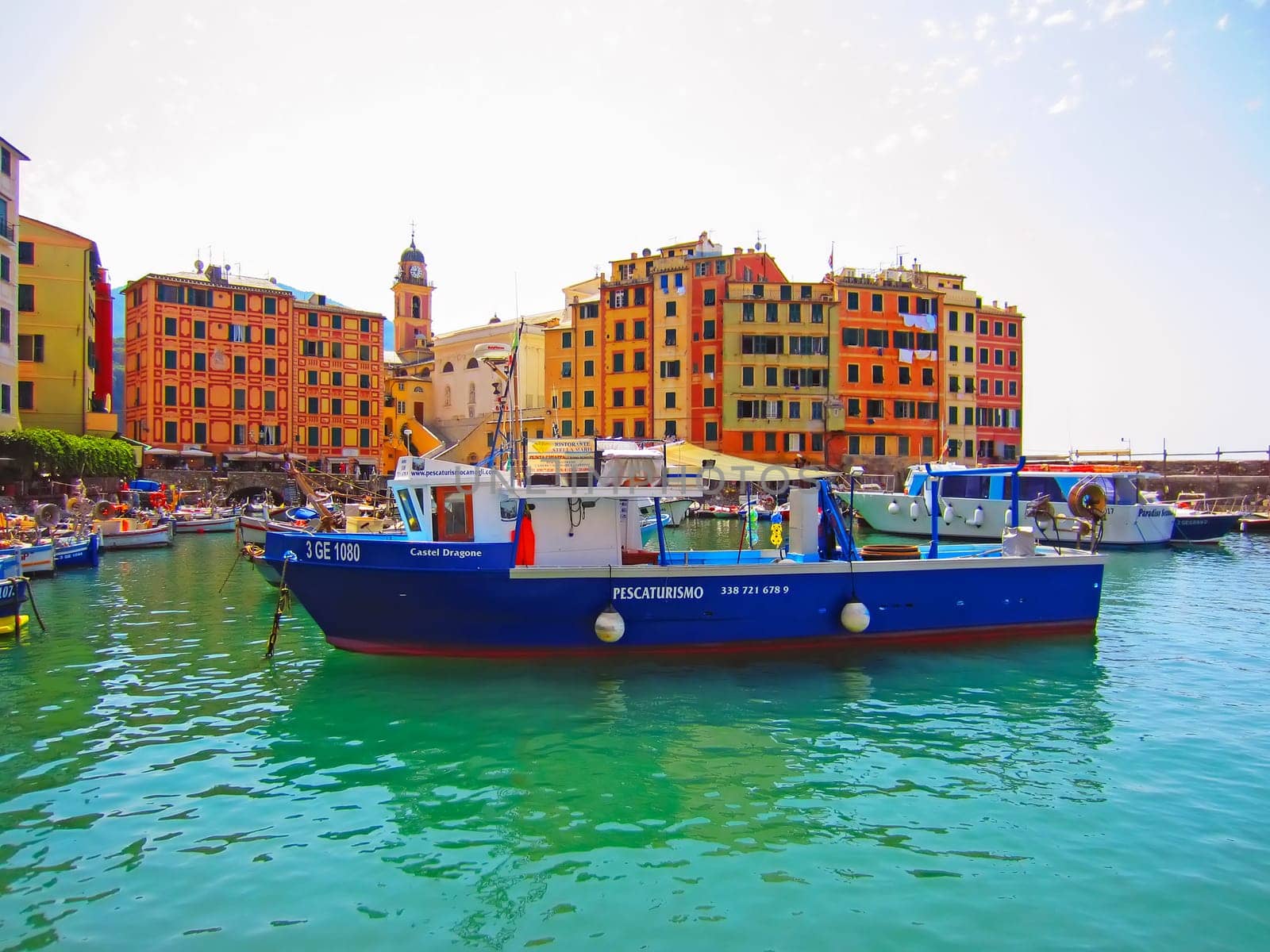 Harbor in Camogli, Italy