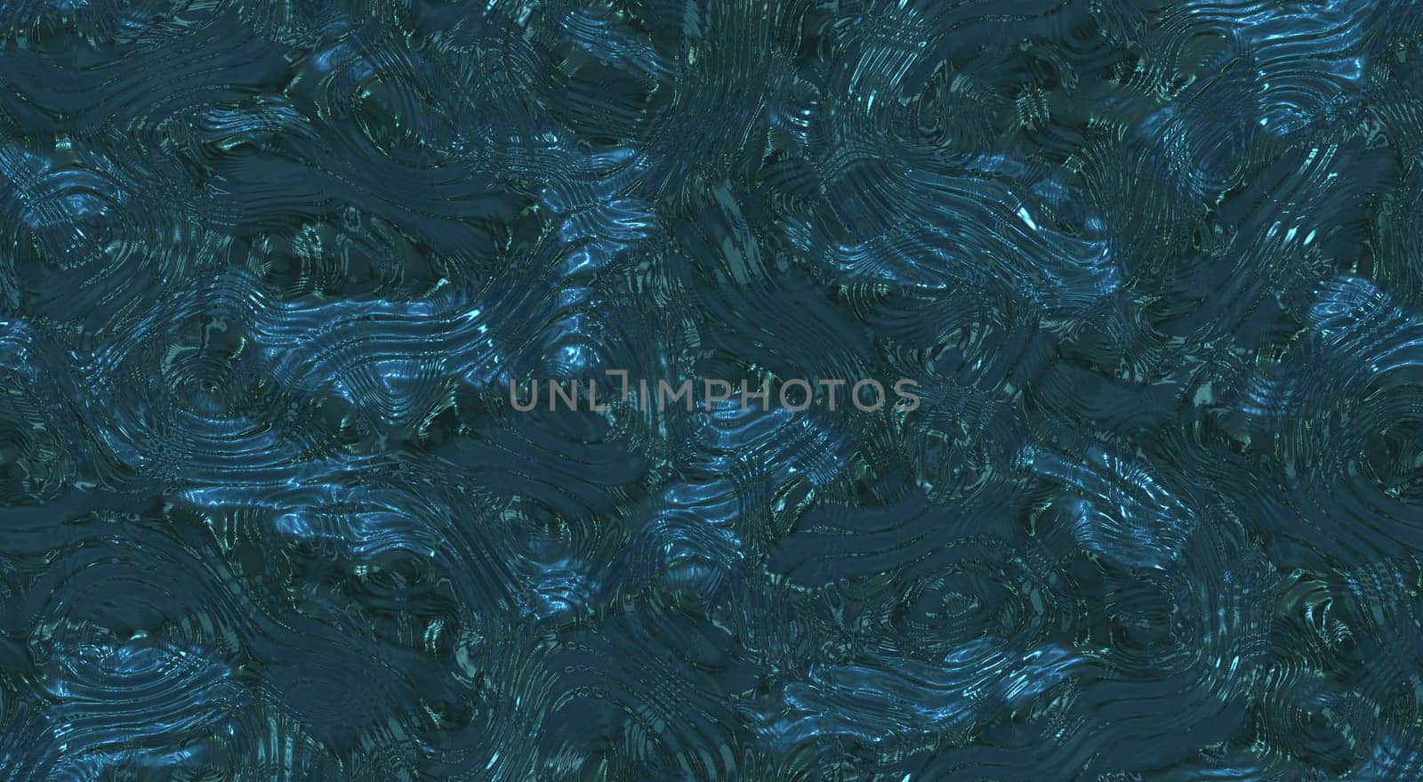 Reflect and ripple metallic seamless background textures. Shining Melt of fluid chrome surface. Blue melt.