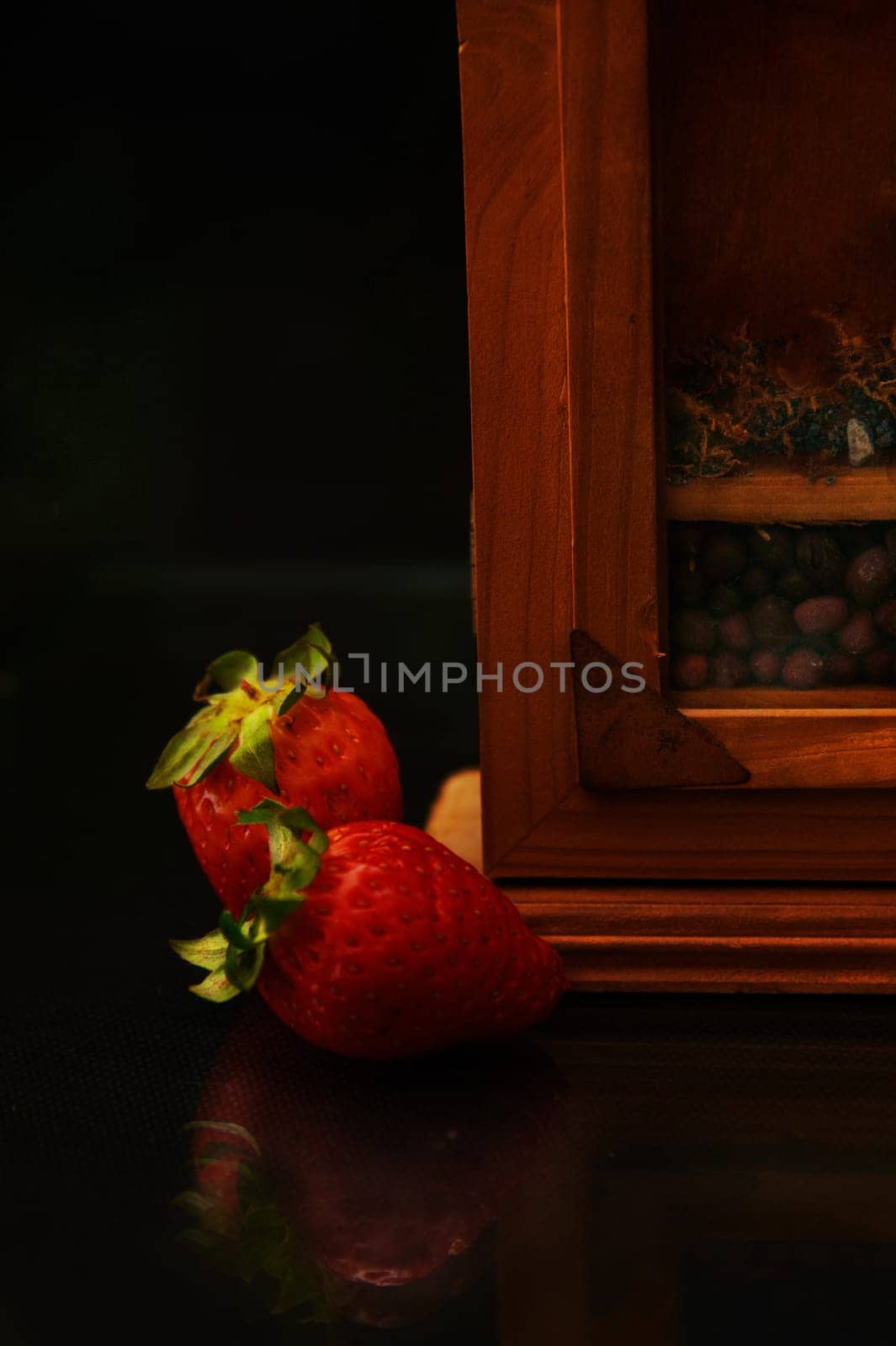 Strawberry set for breakfast or snack