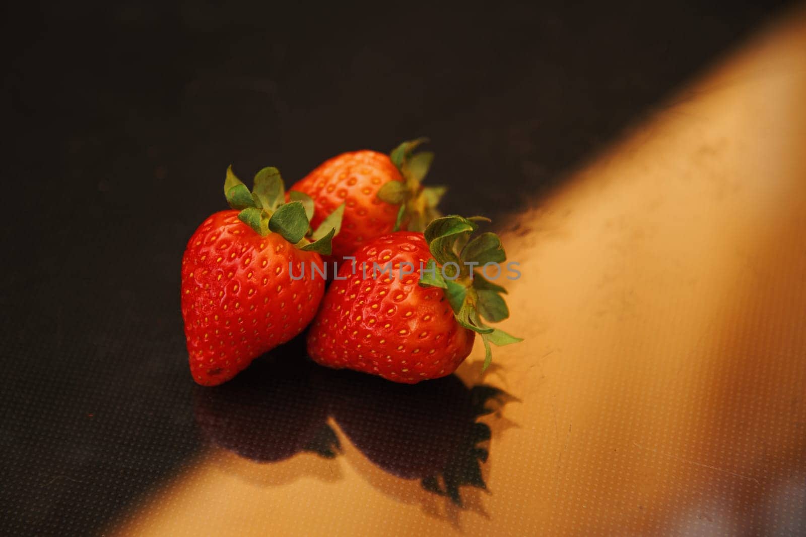 Strawberry set for breakfast or snack