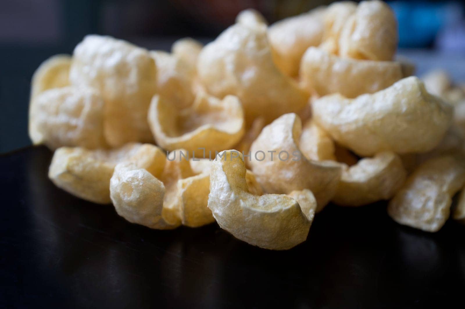 Torreznos, a kind of spanish pork rinds Usually served as staple of bar tops in Spain