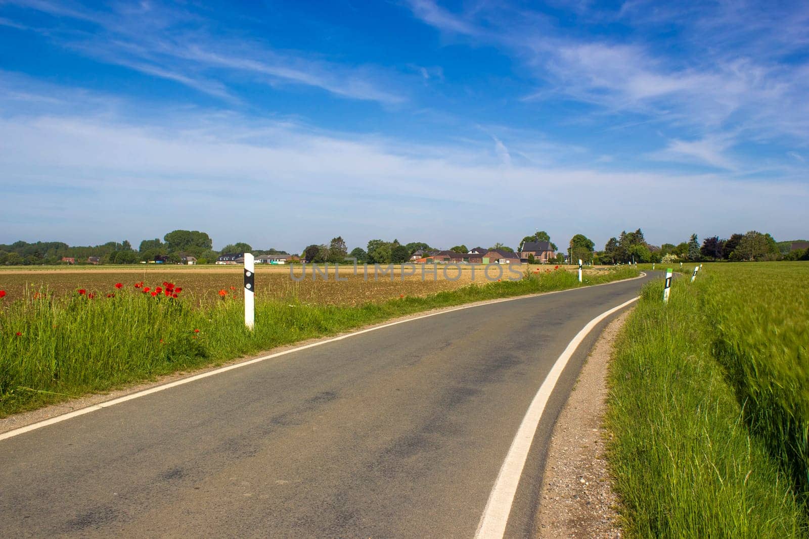 German countryside landscape, Lower Rhine Region
