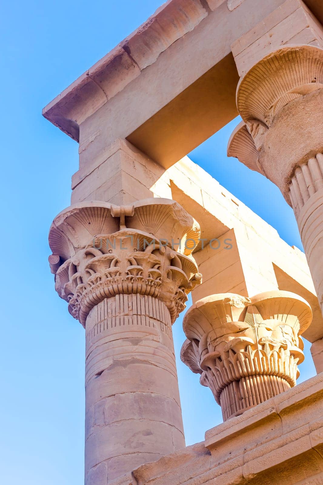Philae temple in aswan on the Nile in Egypt, Africa