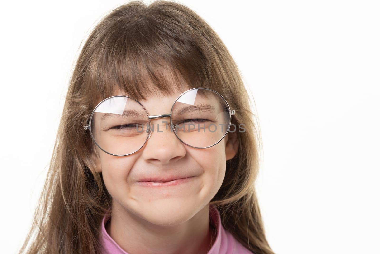 Portrait of a girl in glasses