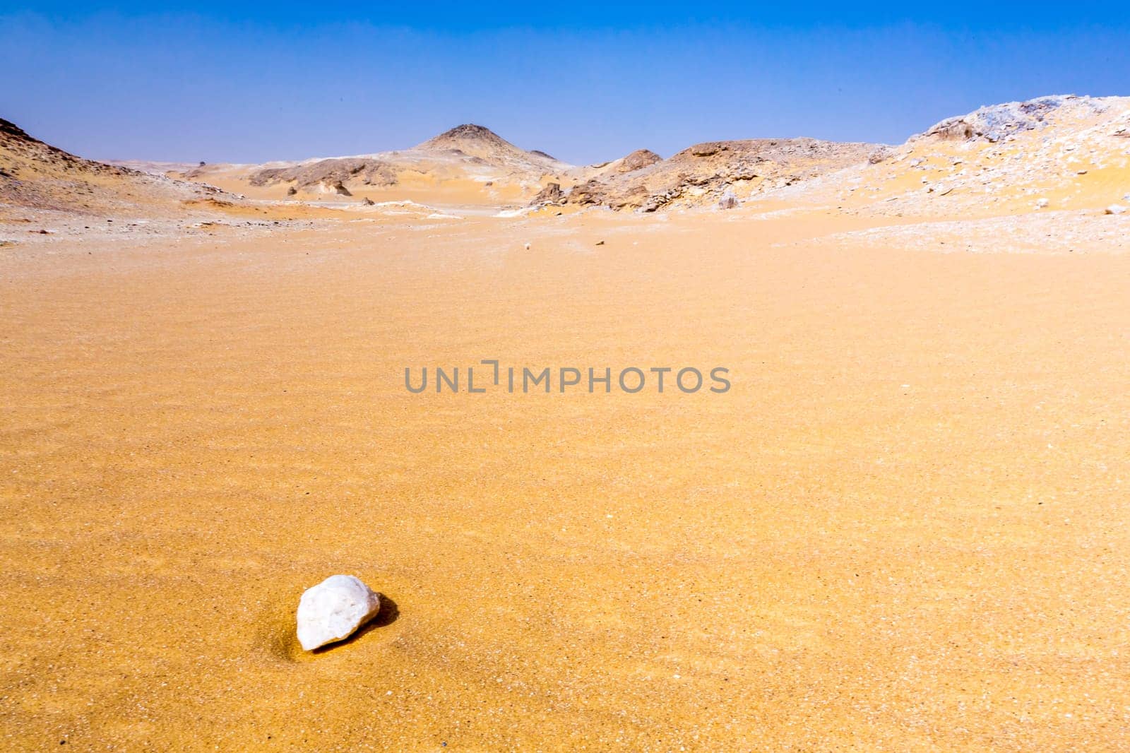 White Desert at Farafra in the Sahara of Egypt. Africa.