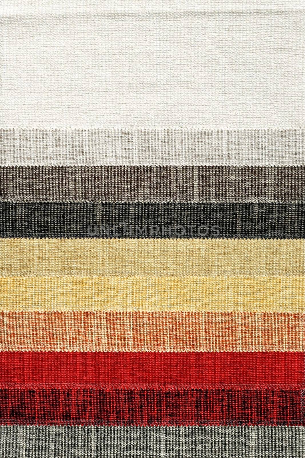 Decorative and fashion textile cloth color chart .