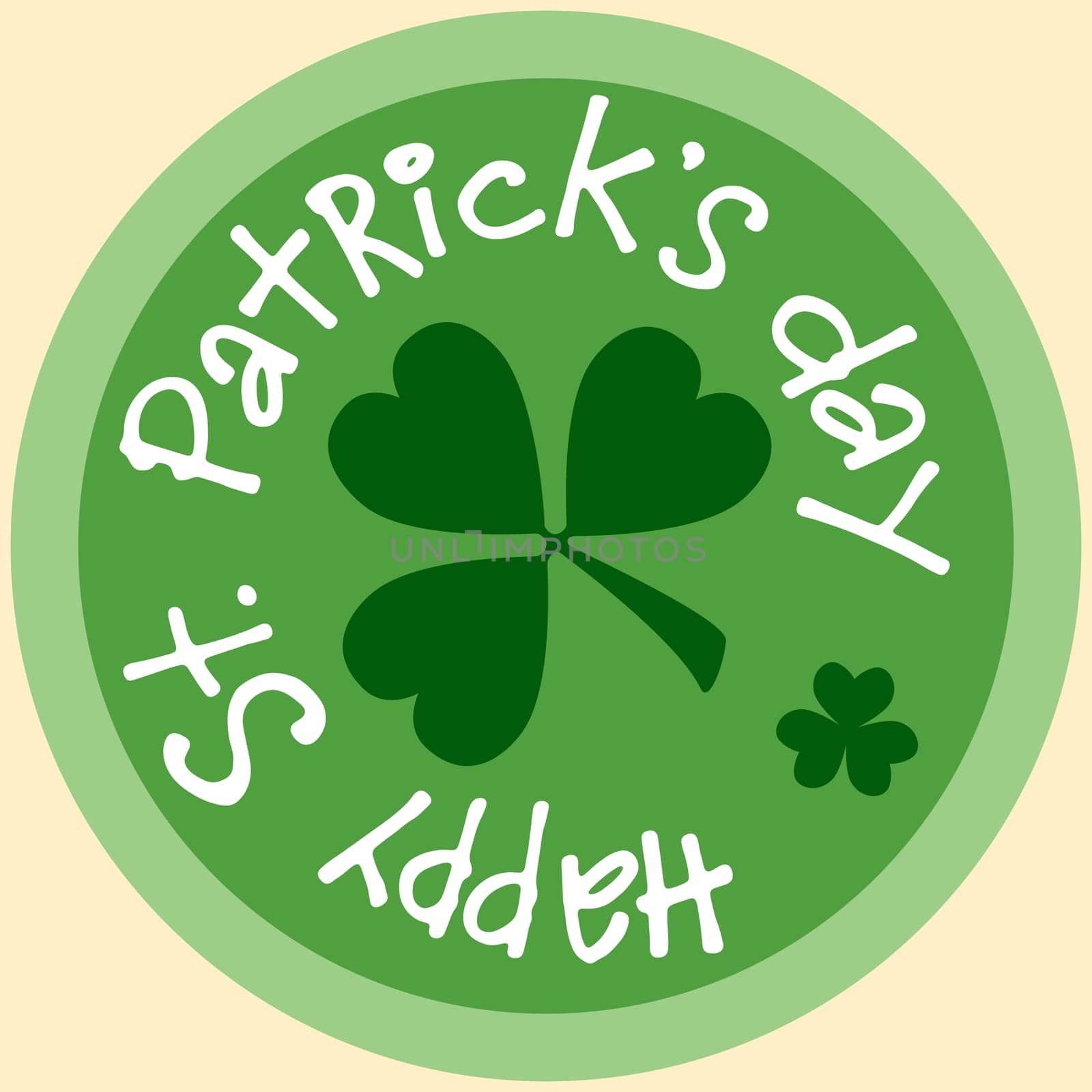 Day Patricks beer Mat coin icon symbol sticker green