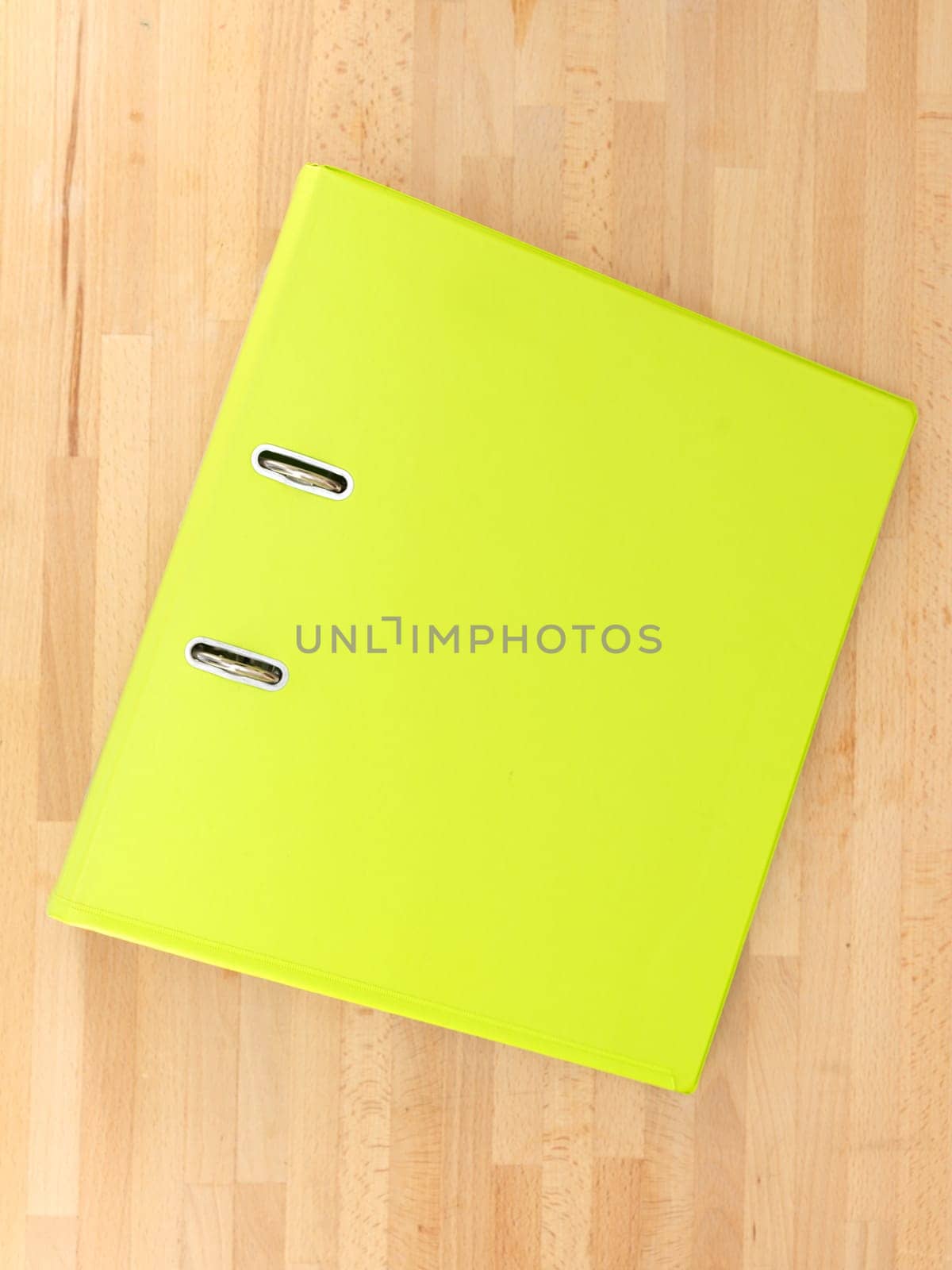 A close up shot of an A4 ring binder
