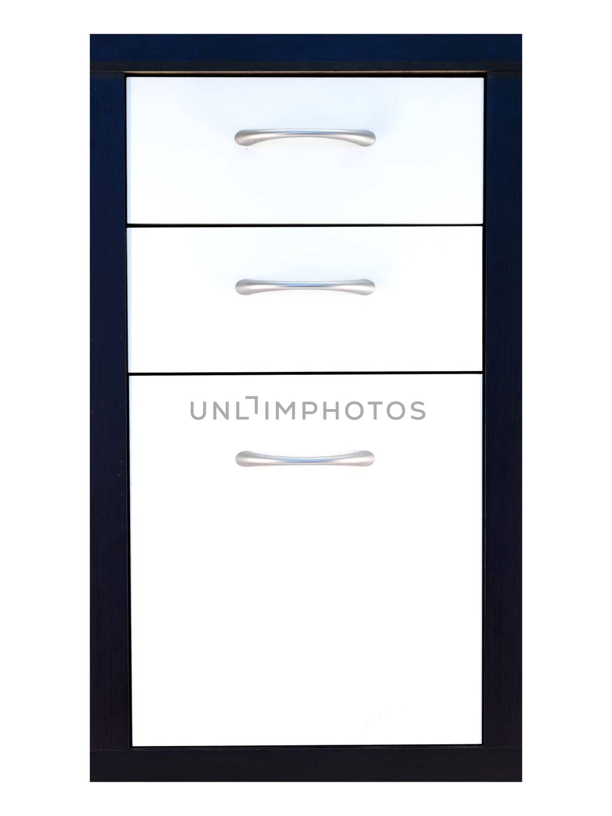 A close up shot of a set of office drawers