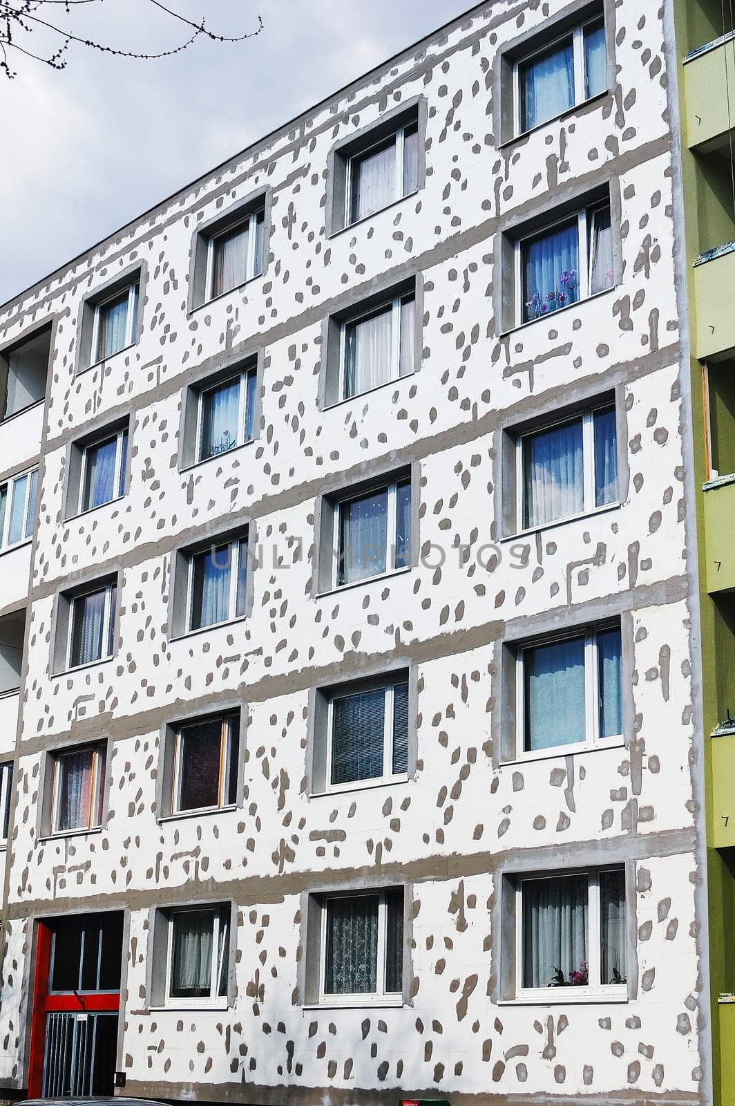 Facade reconstruction on Apartment Building