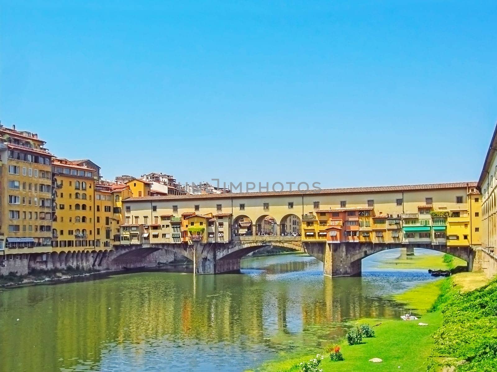 River Arno and Ponte Vecchio in Florence, Italy
