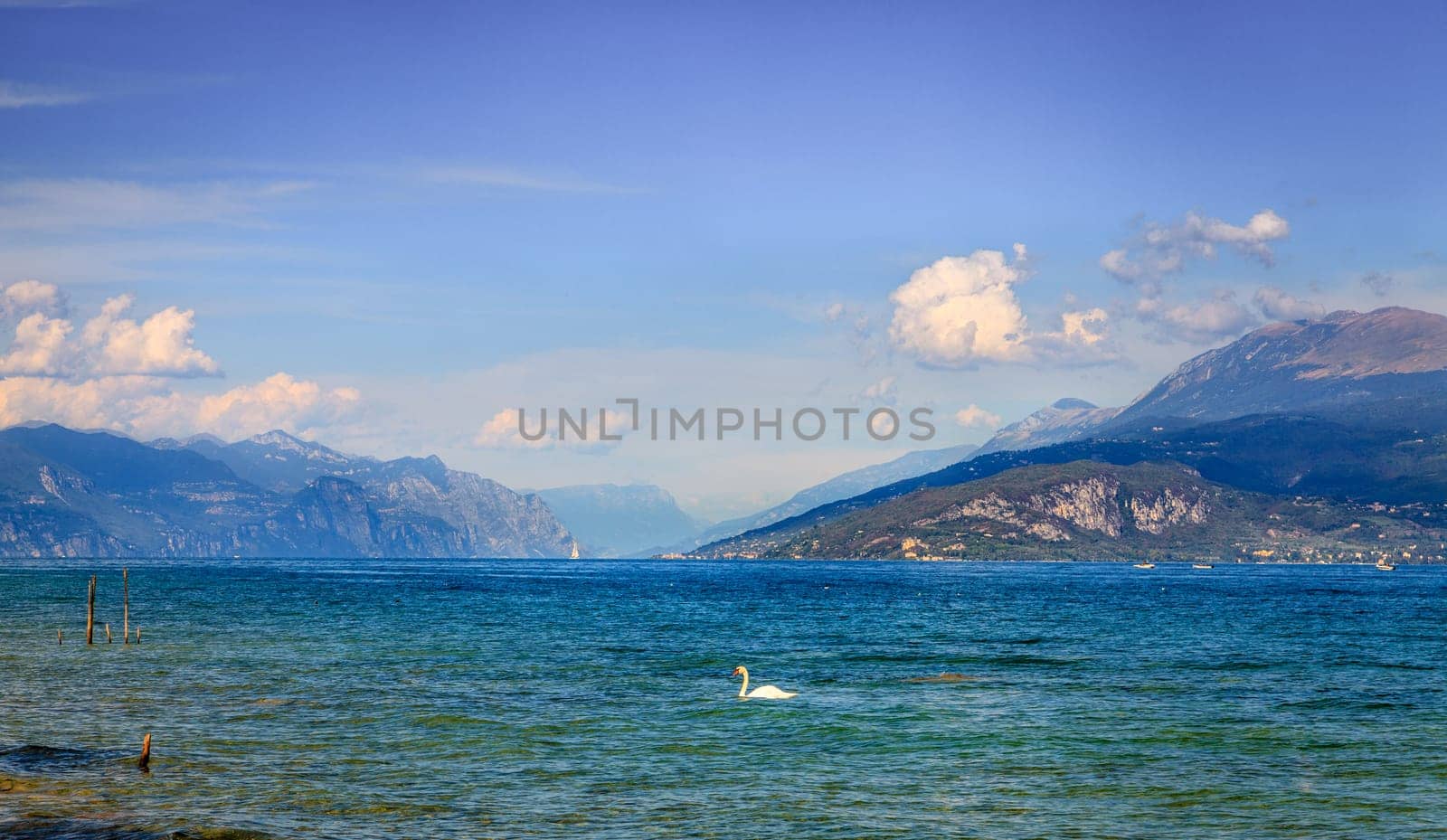 Scenic view of Lake Garda in Northern Italy
