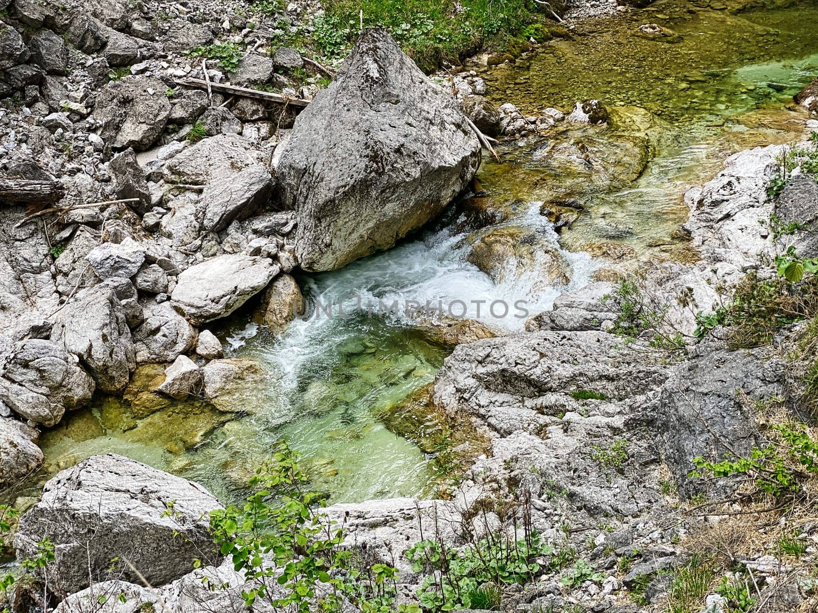 Ötschergraben in lower Austria is a ravine with clear water