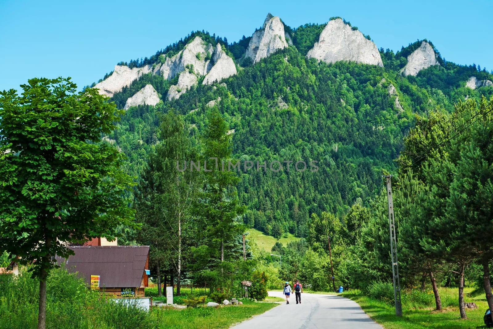 Three Crowns massif in Pieniny Mountains, Poland