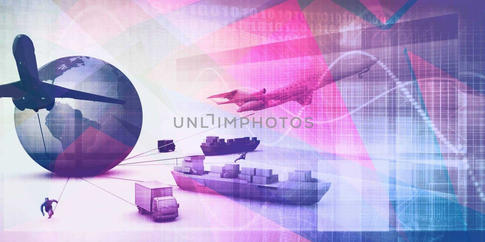 International Trade and Business Platform Solutions Concept