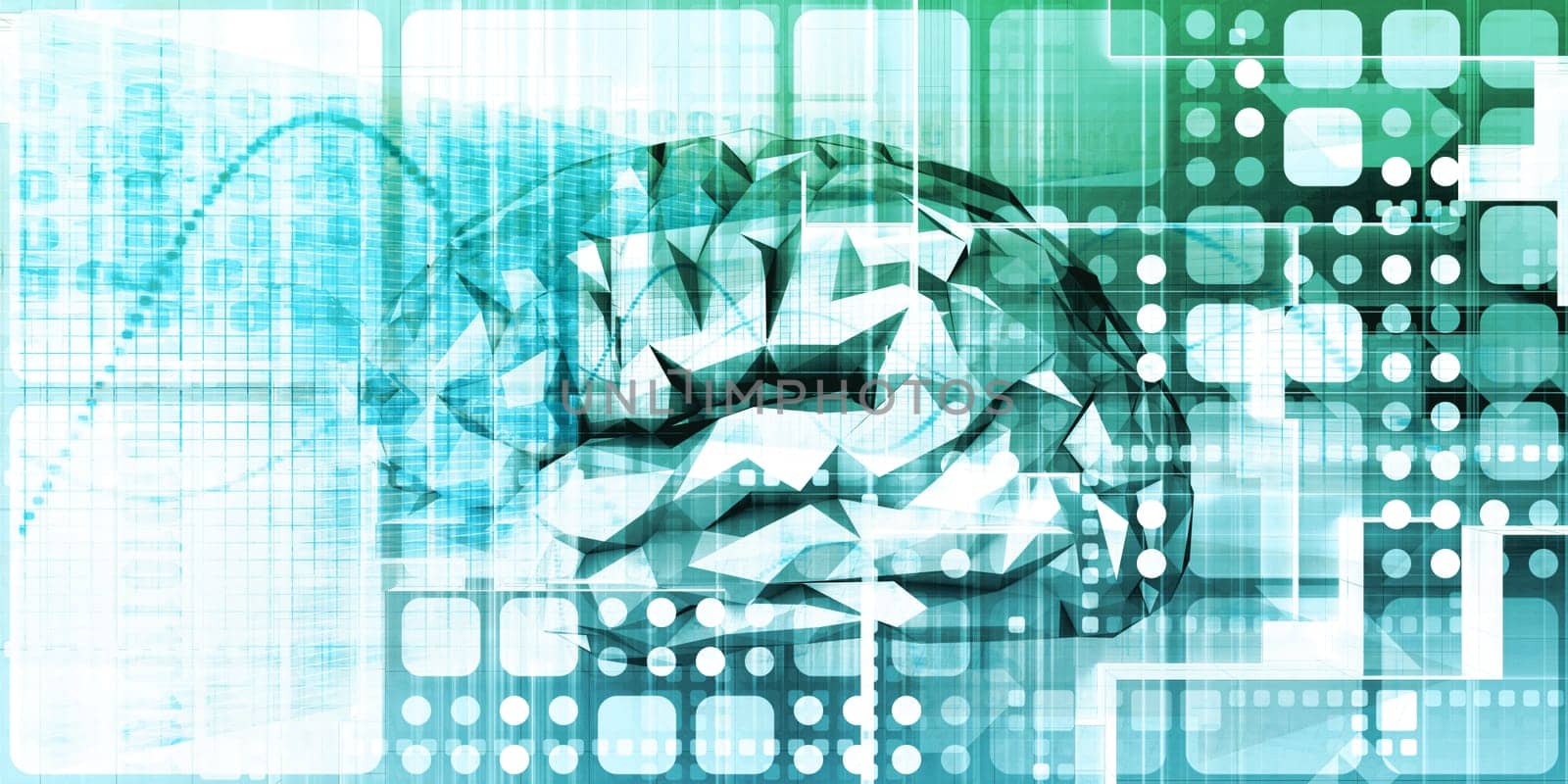 Intelligent Technology Digital Design as a Abstract Background