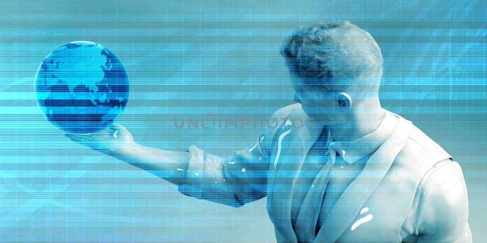 Creative Technology Idea and Digital Lifestyle Background
