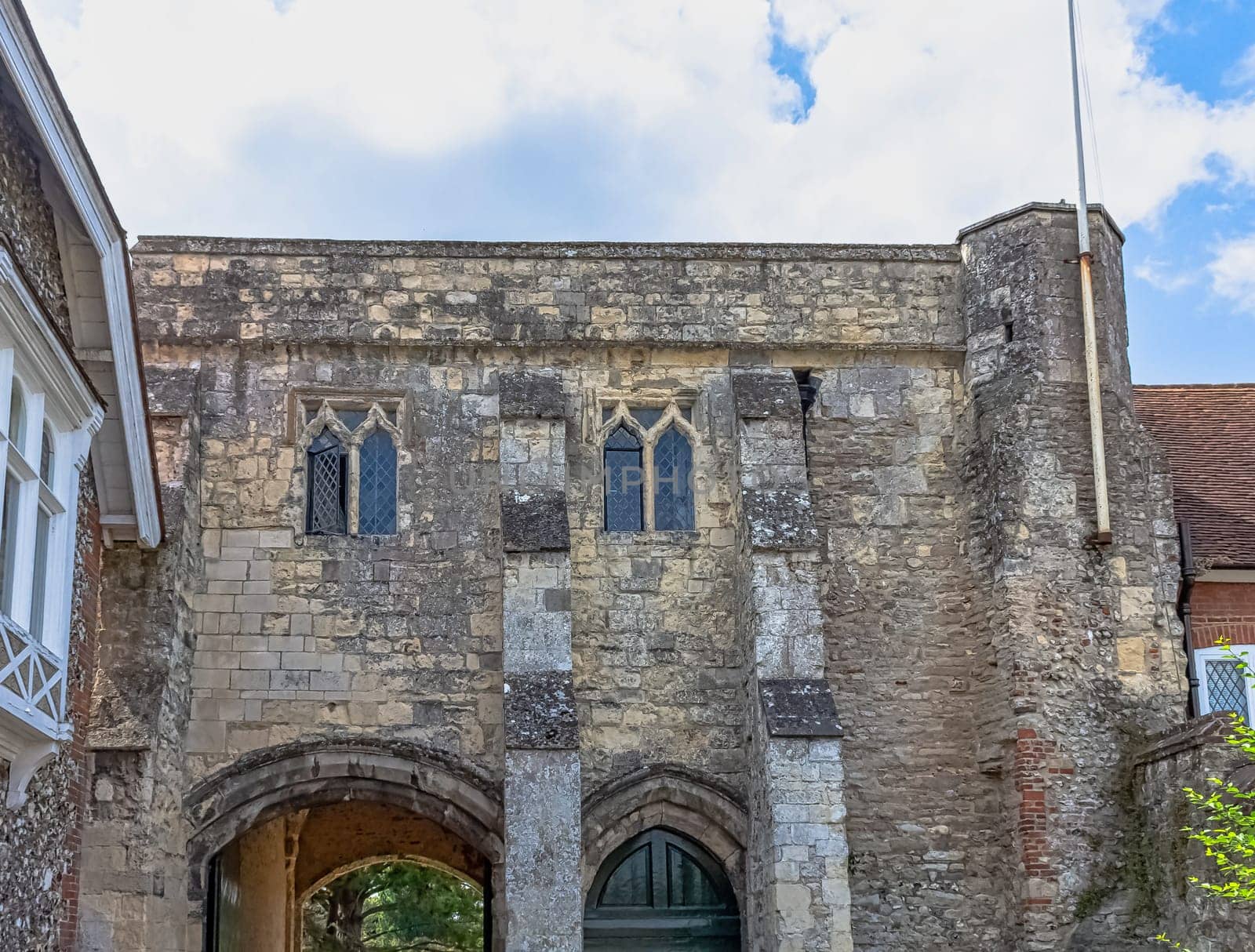Canon Gate - Vintage architecture of Chichester, West Sussex, United Kingdom on 14 July 2019