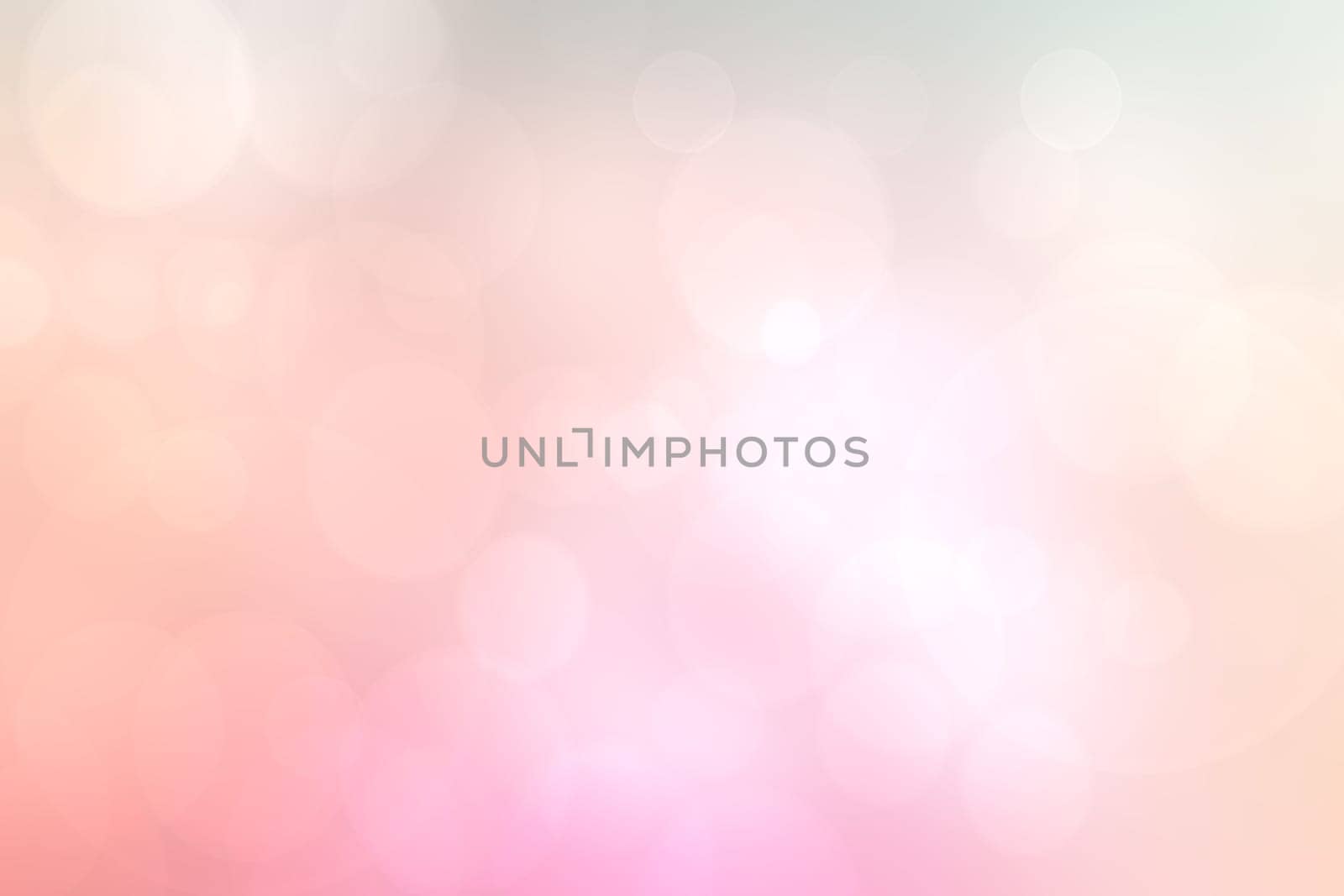 Abstract blurred vivid spring summer light delicate pastel pink bokeh background texture with bright soft color circles. Space for your text. Beautiful backdrop illustration.