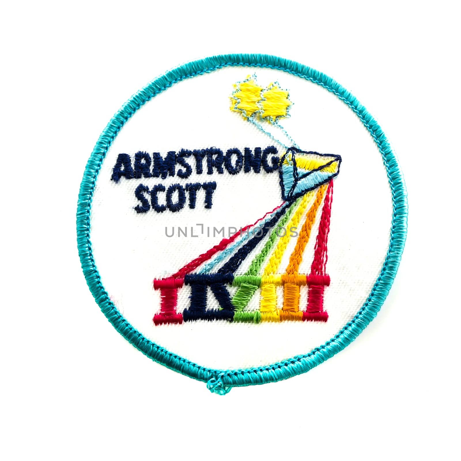 SWINDON, UK - FEBRUARY 23, 2014: Gemini 8 Mission Badgeon a white background