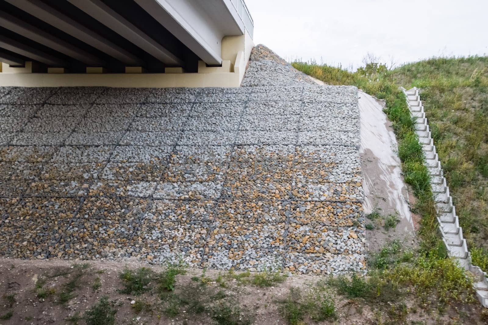 Reinforced concrete construction road junction. a Road construction and bridges.
