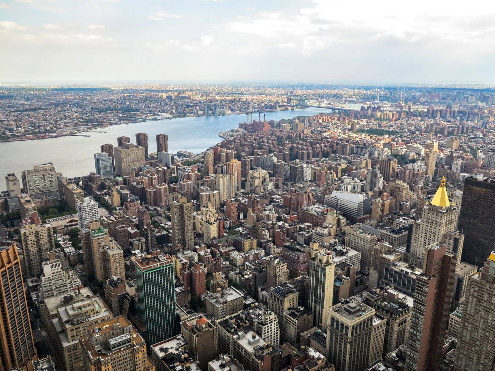 A view of New York City from the Empire State Building