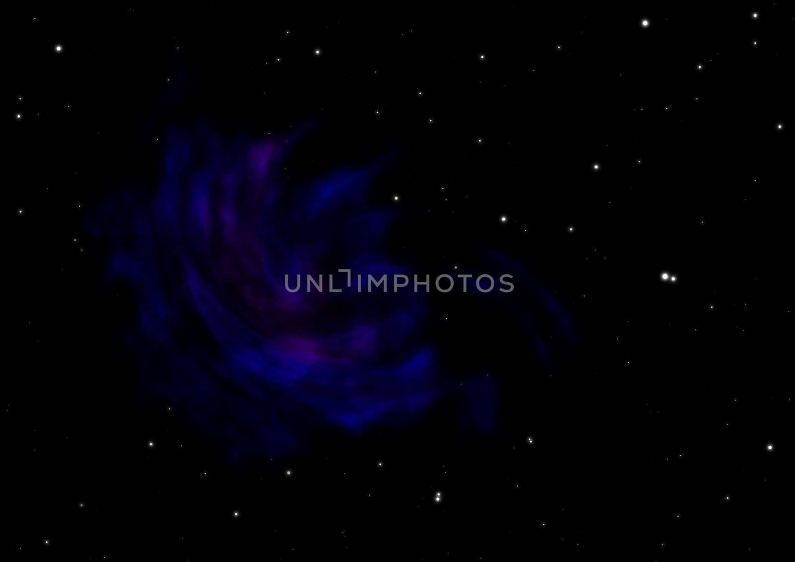 Distant flickering star array and cold cosmic nebula. "Elements of this image furnished by NASA""."