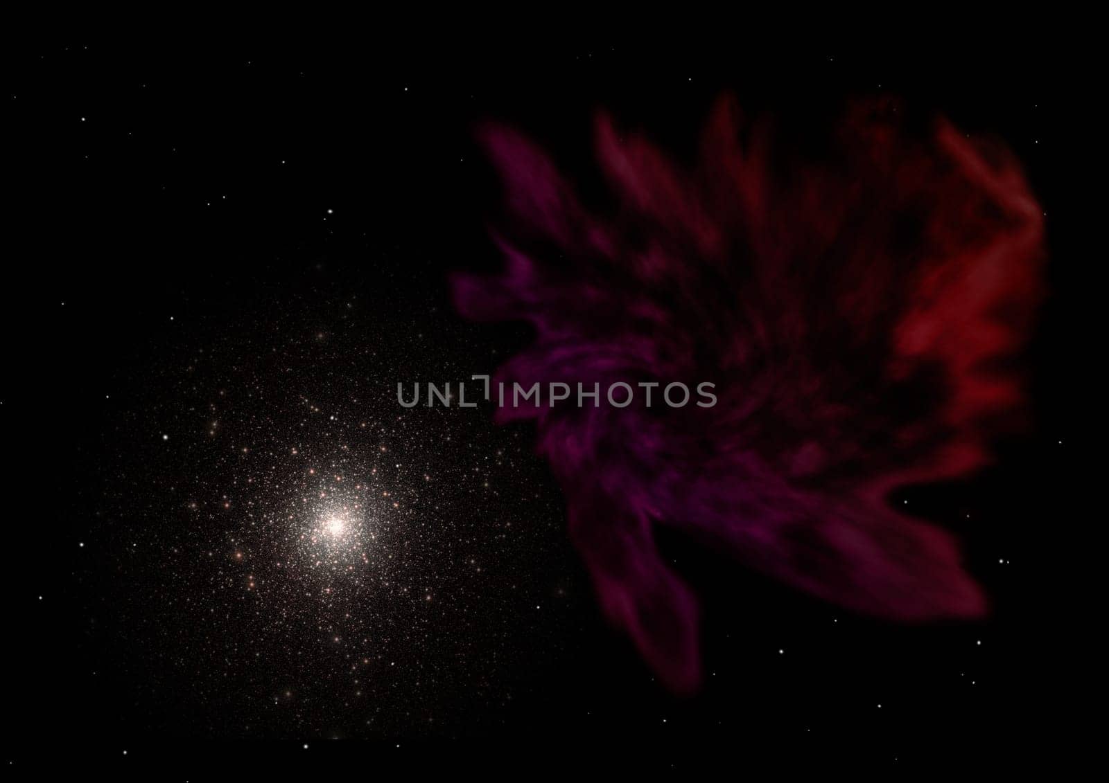 The view of the constellation in the cosmic nebula and the smoke is stellar. "Elements of this image furnished by NASA""."