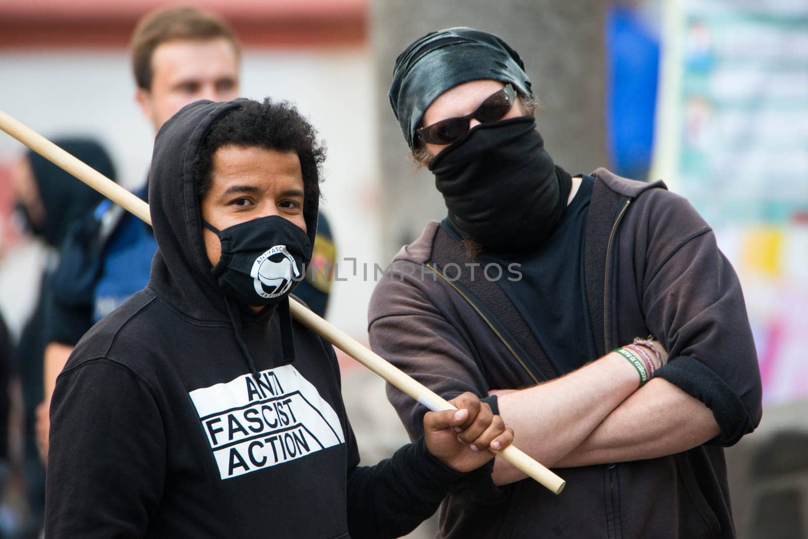 Protests in Trier on the 08.06.2020, Germany, rhineland palatinate, Antifa, demonstration against racism, protest George Floyd, people wearing masks, covid-19
