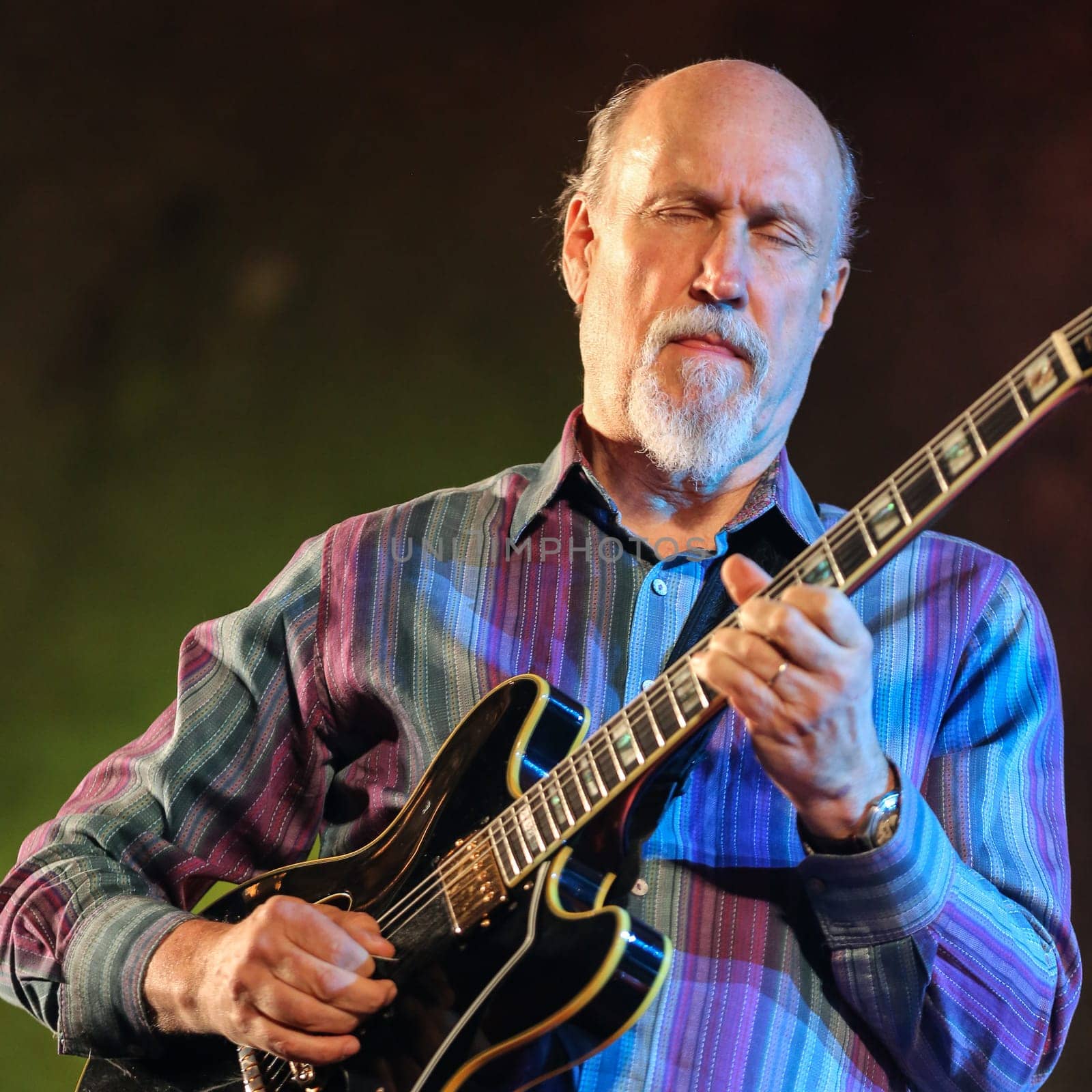 WIELICZKA, POLAND - NOVEMBER 2, 2015: John Scofield playing live music at The Cracow Jazz All Souls’ Day Festival in The Wieliczka Salt Mine. Poland