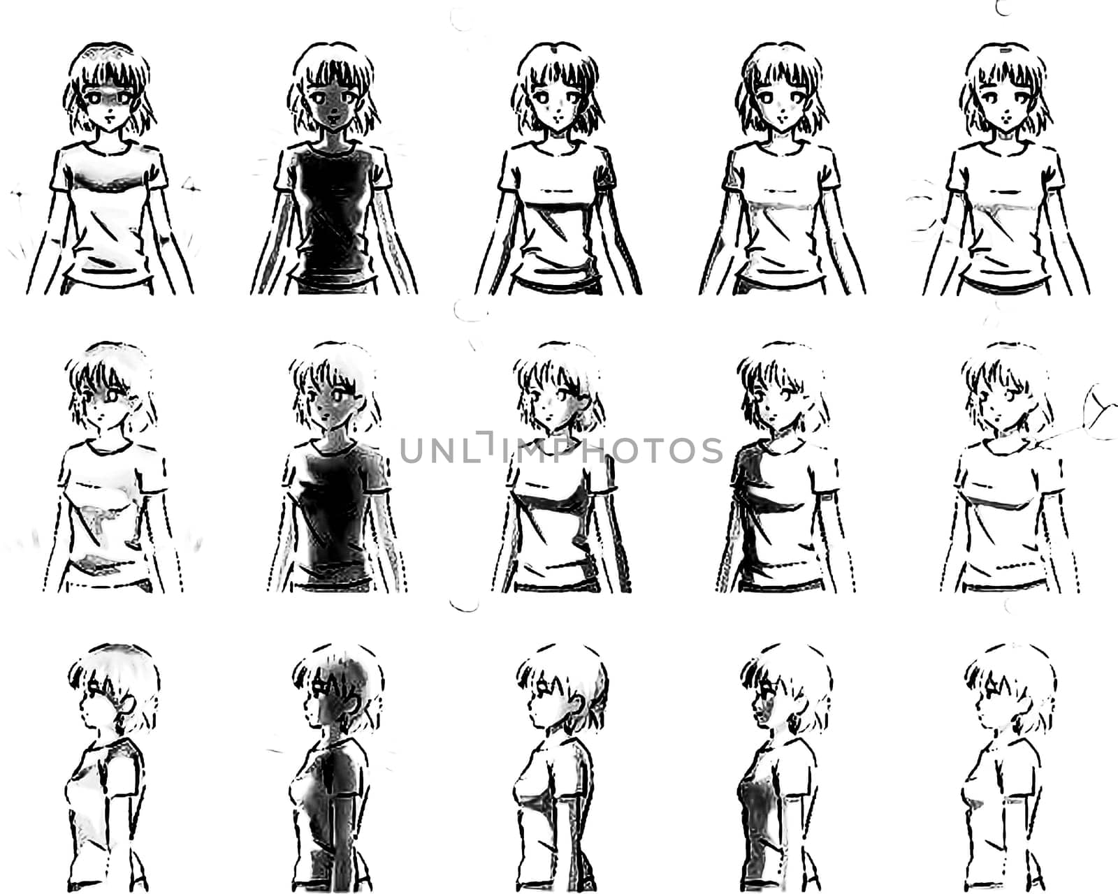 Tutorial of drawing a female body. Drawing the human body, step by step lessons.