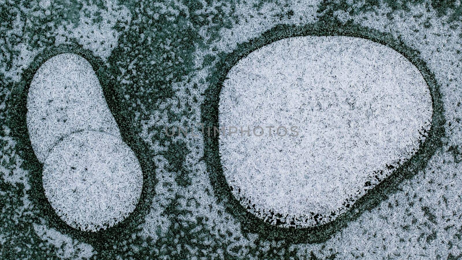 Background texture of bubbles in ice sheet