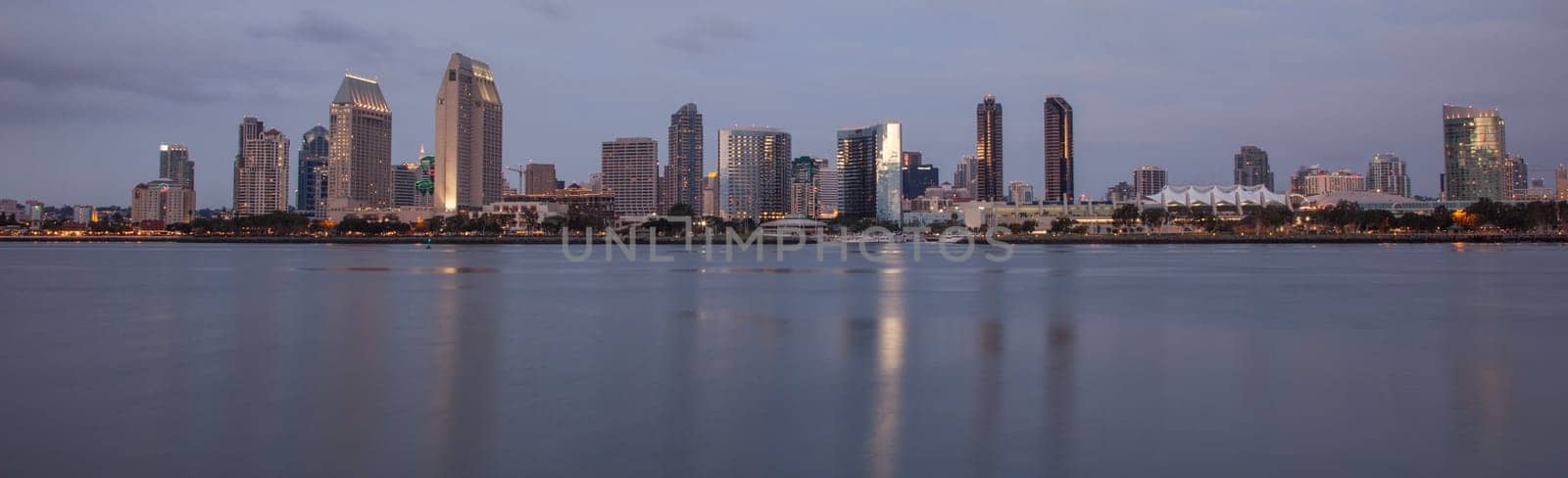 Evening Falls on San Diego as viewed from Coronado Ferry Crossing