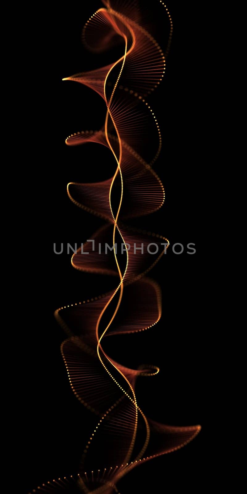 Abstract image of genetic codes DNA. Concept image for use as background. 3D illustration.